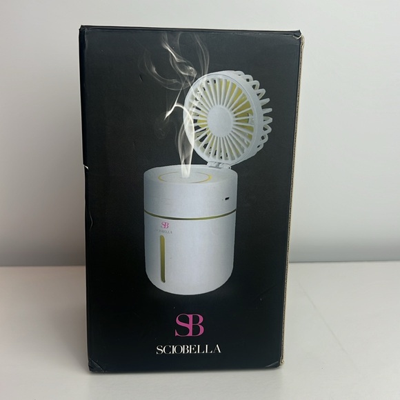 NIB Mini Portable Cool Mist Humidifier w/ Fan for Office, Desk, Hotel 400ML - Picture 2 of 10